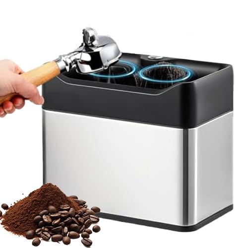 Limpiador de máquina espresso, raspador automático de café de alta velocidad, soporte de montaje universal para portafiltros de 51 mm/58 mm, herramienta de limpieza profesional