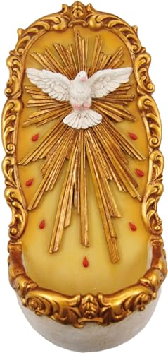 FADEDA Weihwasserkessel Hlg. Geist/Höhe:19 cm/handbemalt/detailgetreue Krippen Figuren - Weihnachten Tisch Dekoration Krippe Zubehör