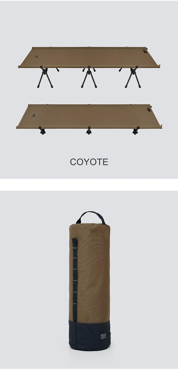 BROOKLYN OUTDOOR COMPANY コット 600D 折りたたみ式 ハイ/ロー 2way