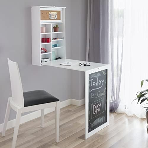 Bureau pliable gain de place avec ardoise pour studio - 2