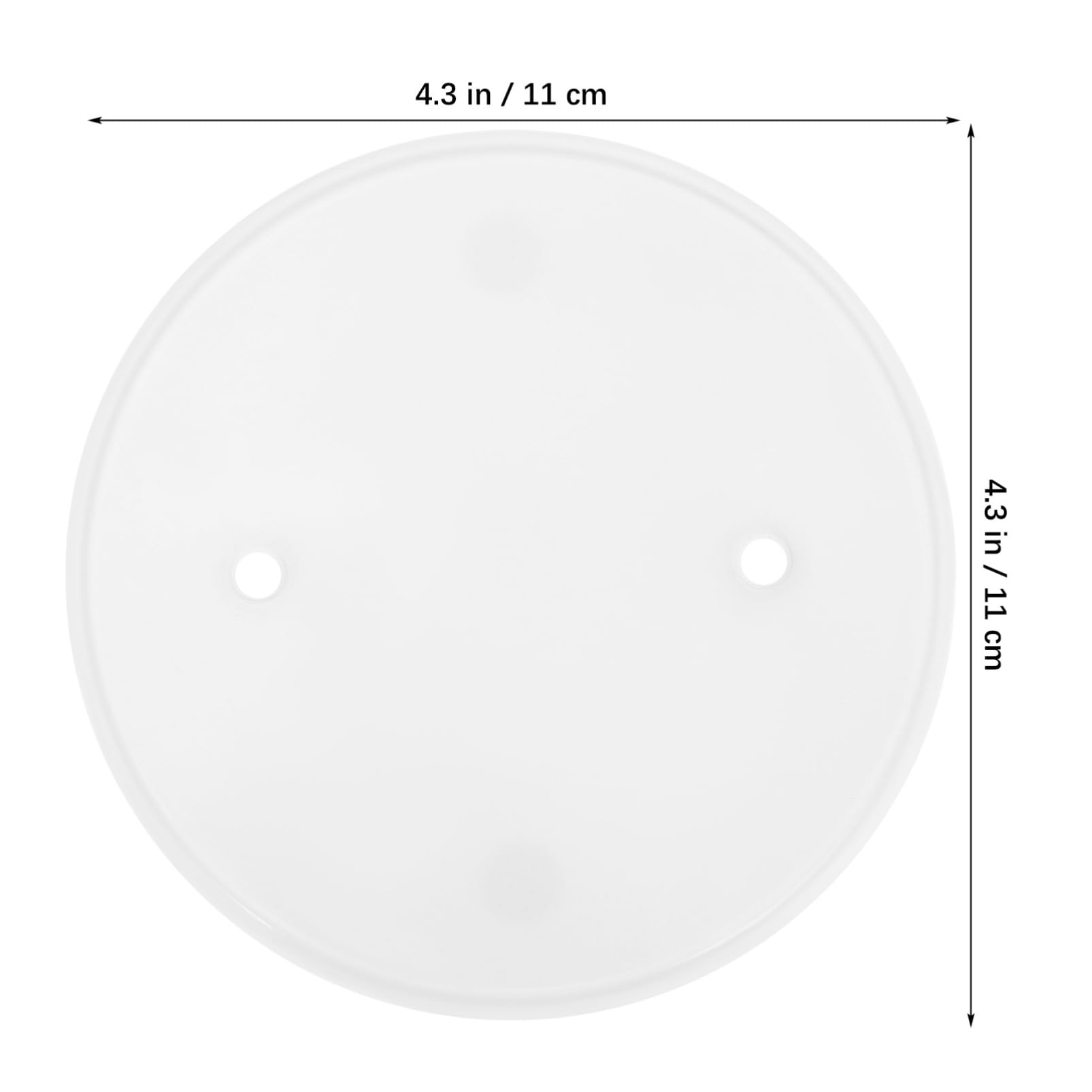 NUOBESTY 4Pcs Round Ceiling Hole Covers 4.3 Inch Electrical Blank Plates Flat Circular Cover for Home and Office Ceiling Repair - Image 2