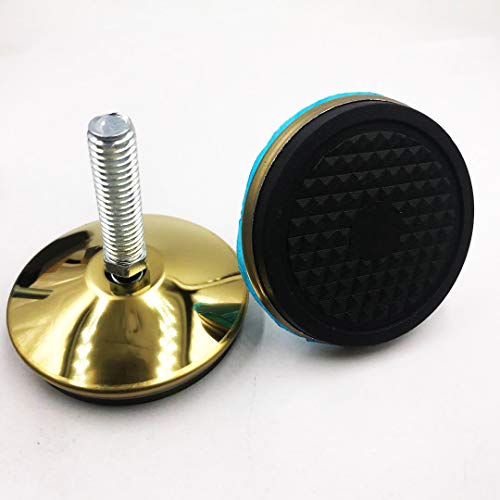 UNWIREDD Swivel Furniture Leg Levelers - Adjustable Leveling Feet Glide for Tables Chairs Cabinets Workbench Shelving Rack - 2.4