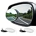 Spurtar Blind Spot Mirrors for Cars, 2 Pack Round Frameless Blind Spot Adhesive Waterproof 360° Rotate Adjustable HD Glass Convex Side Mirror for Car SUV Van Truck Universal