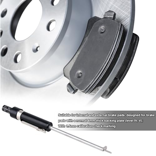 NQEUEPN 2pcs Car Brake Pad Thickness Gauge, Brake Pad Gauge Brake Measuring Tool with Scale Brake Pad Tester Brake Shoe Gauge for Internal External Brake Pads Measurement 7 NQEUEPN 2pcs Car Brake Pad Thickness Gauge, Brake Pad Gauge Brake Measuring Tool with Scale Brake Pad Tester Brake Shoe Gauge for Internal External Brake Pads Measurement - Image 7