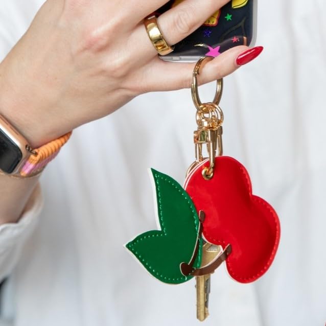 Image of Sonix Keychain Case Compatible with Apple AirTag | Protective AirTag Cover Keychain | Cherry