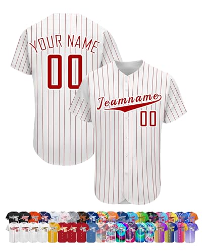 Custom Baseball Jersey Customize Name/Number/Logo Softball Shirt for Men Personalized Baseball Jerseys Shirts for Women Kids Style 3