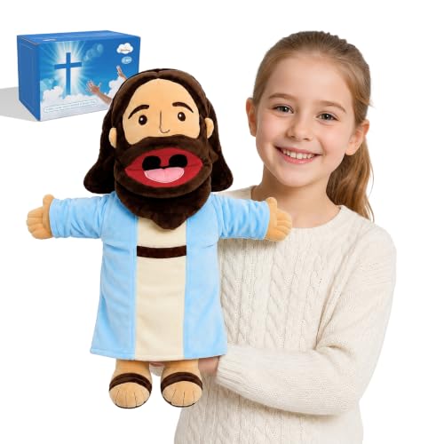 18.5' Jesus Hand Puppets Plush, Bible Character...