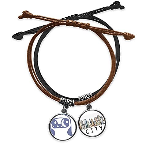 Bracelet corde oiseau en cœur Protect des Animaux, bijoux en cuir Sidi tressé fait main