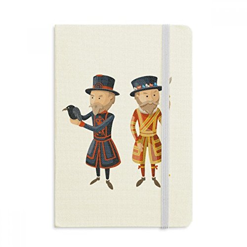 Cahier de notes Londres soldats royaux en tissu souple premium