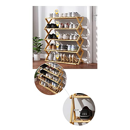 Organisateur de chaussures 5 couches pour optimiser les petits espaces entrée - 5