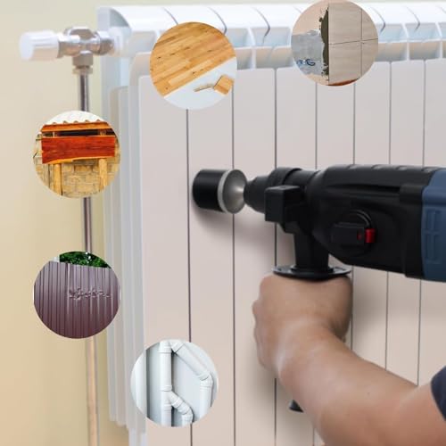 NIYATA Angetriebener Gummihammer für Elektrischer SDS Plus Schaft, Gummi Werkzeug Hammer Pflasterhammer für Bohrhammer, Tischlerarbeiten Ideal für Klopfen von Flacheisen,Fliesen und Blech,95 x 36,8mm