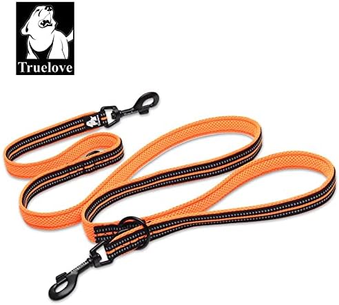 WINHYEPET True Love 7 In 1 Multi-Function Adjustable Dog Lead Hand Free Pet Training Leash Nylon Reflective Comfortable Multi-Purpose Dog Leash TLL2411(Orange,M) - Image 3