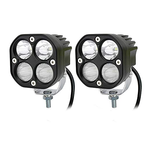 LED Combo Offroad Driving Lights Pod Lights 2Pcs 3Inch 40W Super Bright Waterproof Driving Fog Lights Work Auxiliary Lights Bumper Lights Fit for Wrangler Car Jeep Truck ATV UTV Motorcycle