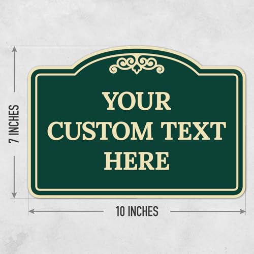 image for Custom Decorative Sign, Personalized Metal Sign for Business, Driveway