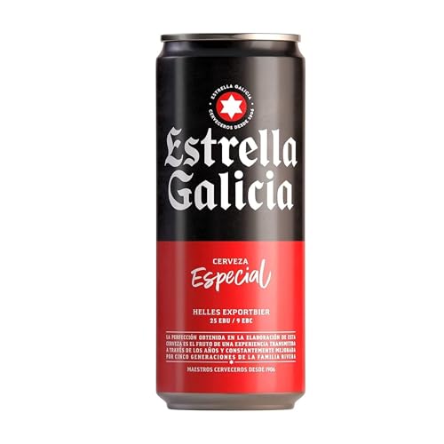 Estrella-Galicia-Especial-Cerveza-Lager-Especial-Pack-de-24-Latas-x-33-cl-Sabor-Ligero-y-Amargo-Aroma-a-Lupulo-55-Volumen-de-Alcohol