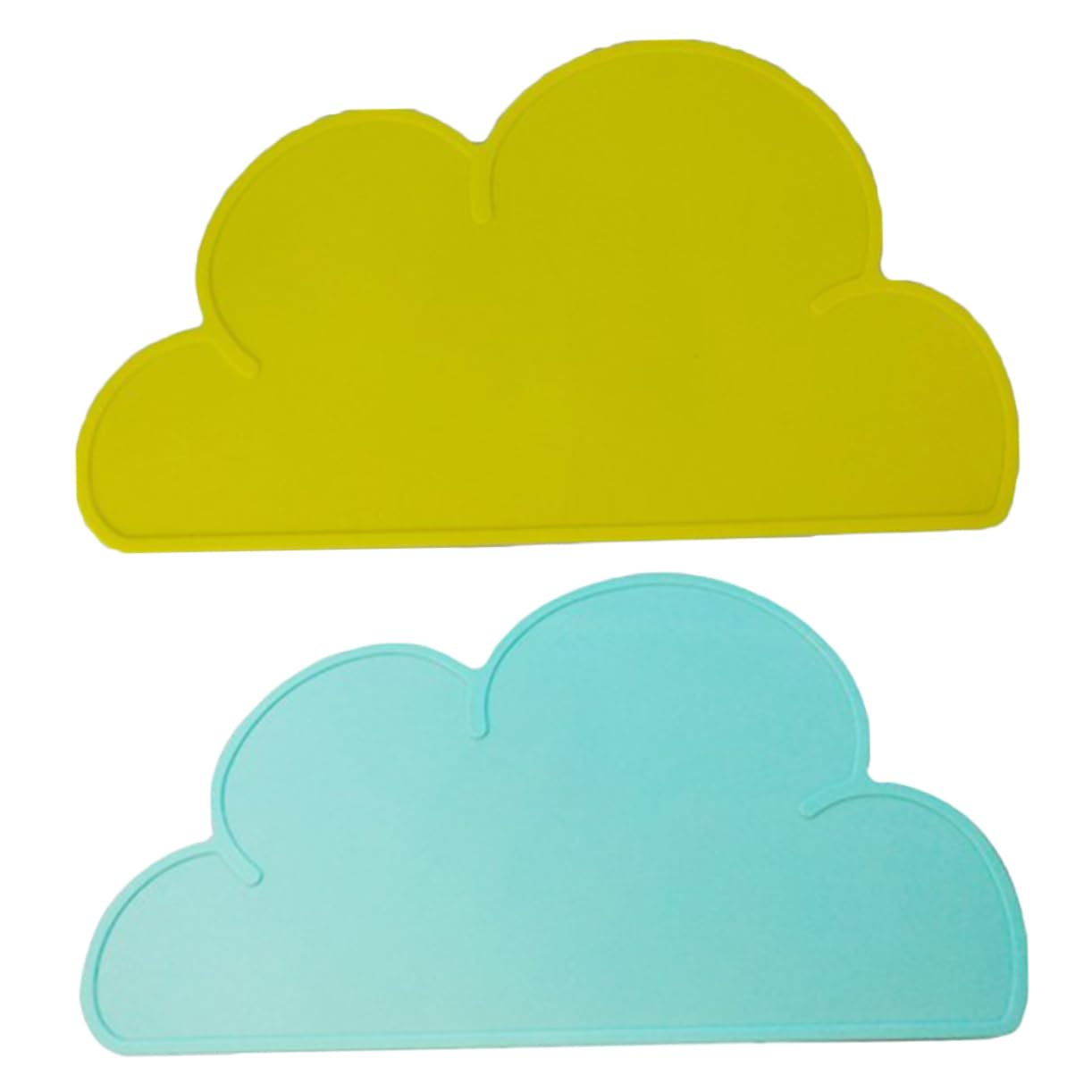 FUNOMOCYA Cloud Shaped Silicone Placemats Boys and Girls Heat Insulation Dish Mat Pet Mat Table Pad