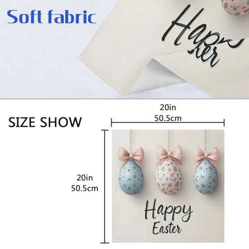 Servilletas de tela polyester set x6 20x20 in miniatura 6