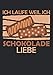 Notizbuch A4 liniert mit Softcover Design: Lustiger Läufer Spruch Laufen für Schokolade Running Fitness: 120 linierte DIN A4 Seiten
