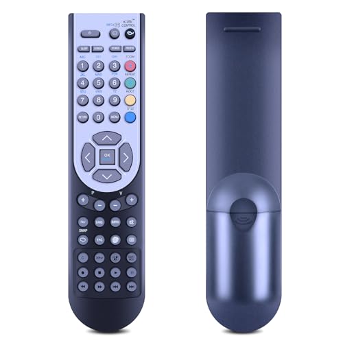 RC1900 Replacement Remote Control for Inno-Hit NordMende AKAI Toshiba Hitachi JMB Finlux Grundig Compatible with JTC0122002B/01 22DV501B 19DV501B GU19WDVD10 GU22WDVD10 LUX-22-822-COB L22DP03U