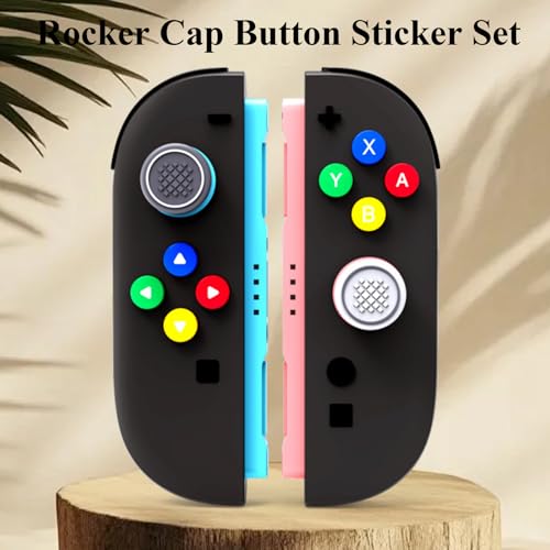 Joystick Caps for Switch2 Silicone Button Caps Silicone Colored Button Stickers
