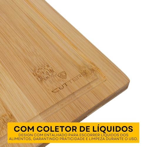 KIT Faca do Chef - Churrasco - Aço Inoxidável - 8 Polegadas (kit faca com tabua de corte, pegador de