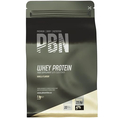 PBN - Premium Body Nutrition Whey Protein/Molkeeiweißpulver, 1 kg Vanille