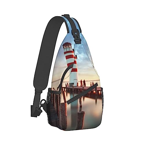 Sac de poitrine Rainbows Lighthouse durable et résistant