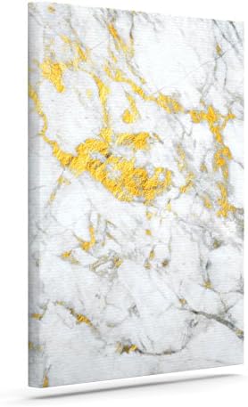 KESS InHouse Original Gold Flake Marble Metal Canvas Art, 20" x 24"