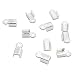 Akak Store 6 Pcs Sterling Silver Necklace/Cord Crimp End Tips Jewelry Caps Beads