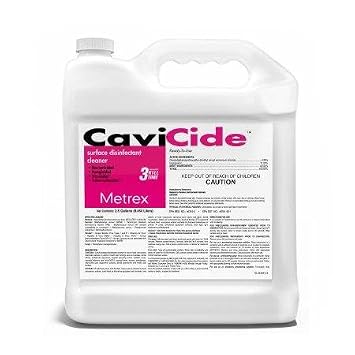 Metrex CaviCide Germicidal Surface Disinfectant Cleaner EPA-Registered Quaternary Ammonium Kills Flu Virus, Bacteria & Fungi Hospital- Grade for Medical, Dental & Lab 2.5 Gallon Jug, 1 Count