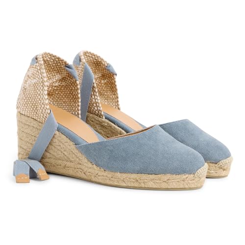 Image of Castaner | Espadrille with Wedge Carina Made in Canvas 7 cm | Woman