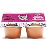 Vermont Village Mixed Berry Apple Sauce (Organic) , 4 x 4 oz Cups