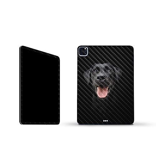 Image of MightySkins Carbon Fiber Skin Compatible with Apple iPad Pro 11 inch M2 4th Gen (2022) Full Wrap Kit - Black Lab | Protective, Durable Textured Carbon Fiber Finish | Easy to Apply | Made in The USA