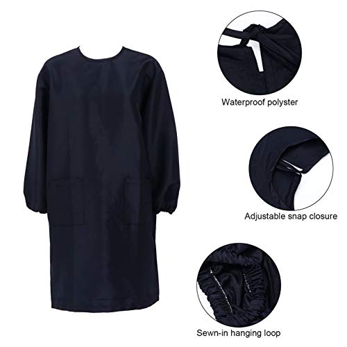 Lurrose Capa de Cabeleireiro Longa para Homem Com Vestido de Barbeiro Pano de Corte para Spa Capa de