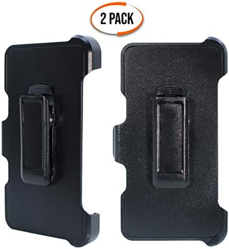 WallSkiN 2 Pack Replacement Belt Clip Holster for Apple iPhone 6, 6S, 7, 8, SE 2020 (2nd Gen) OtterBox Defender Series Case | Clip for Belt Holder (Case Not Included)