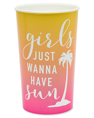 American Greetings Bachelorette Party Supplies, Girls Just Wanna Have Sun 22 Oz. Party Cups (8-Count) #TOP19