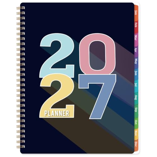 Planificador calendario 2027 para evitar hojas manchadas con su papel premium de 9x11