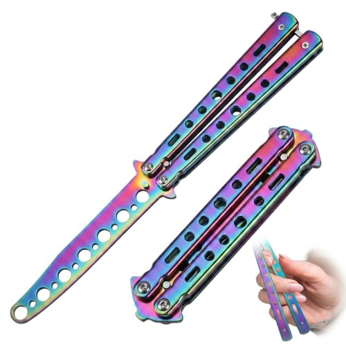 Pluc Butterfly Trainer Practice Tool Metal Flipping Trainer for Skill Development and Precision Handling Safe Edge Flipping Tool Durable and Portable for Home or Travel Practice