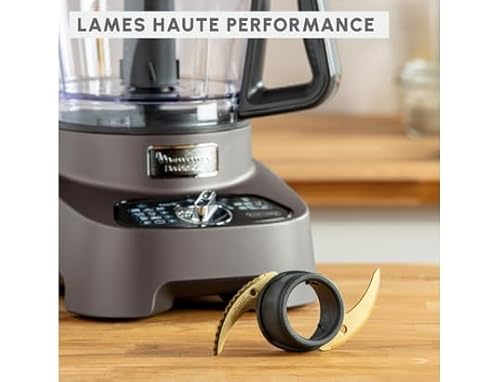 Moulinex Double force Robot Multifonction, 1000 W, Blender polyvalent 2L, 10 accessoires, 31 fonctions, Hachoir, Râpes, Presse-Agrumes, FP825E10