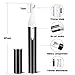 Eyebrow Trimmer, Hizek Face Razors for Women, Painless Eyebrow Razor Facial Hair Trimmer with Eyebrow Shaper, Flexible Pivoting Head, Guide Comb and Cleaning Brush for Brows Face Body