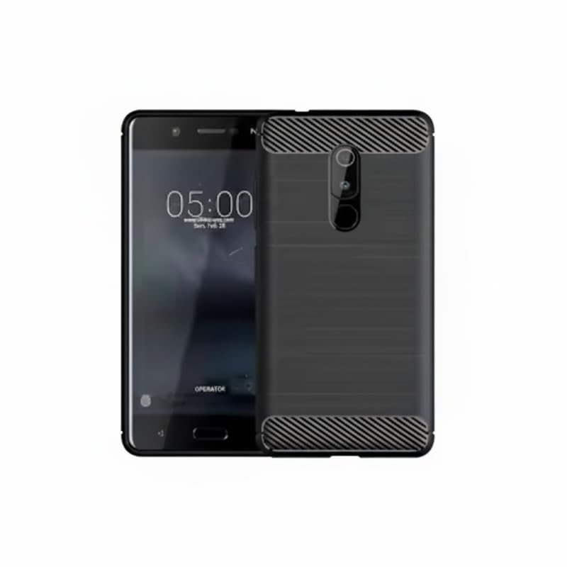 Image of Hybrid Carbon Fiber Back Case for Nokia 5 (Black)