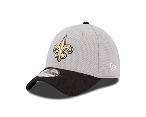 NFL New Orleans Saints 2015 Gray Training Camp 39Thirty Stretch Fit Cap, Medium/Large, Gray