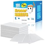 100PCS Eraser Sheets, Magic Cleaning Sponge Reusable, Thin Nano Dish Sponge Cleaner Pads Eraser Wipes for Kitchen Shoe Furniture Bathroom Shower Sink Hard-to-Reach Places
