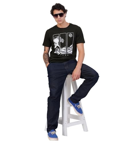 Image of Men's Super Combed Cotton Round Neck Half Sleeve T-Shirt | Soft Breathable Cotton Fabric | Stylish Comfortable Wearfor Men | Quality Regular Fit