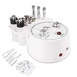 3-in-1 Diamond Microdermabrasion Machine, HomdMarket Dermabrasion Facial Machine with Vacuum Glass Tube & Spray Bottle - Professional Home Use Skin Care Equipment