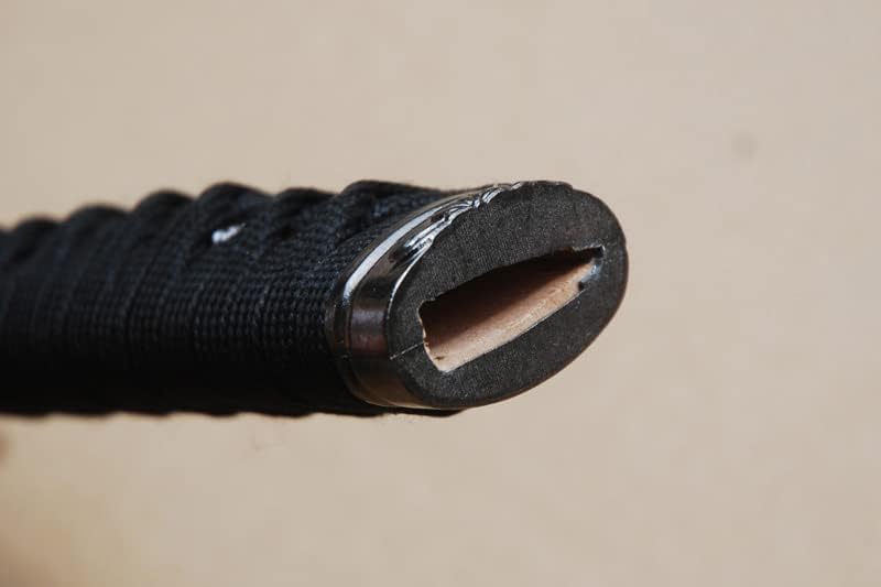 Tsuka Japanese Samurai Sword Katana Handle Fittings 10.2in Tsuka (black02)