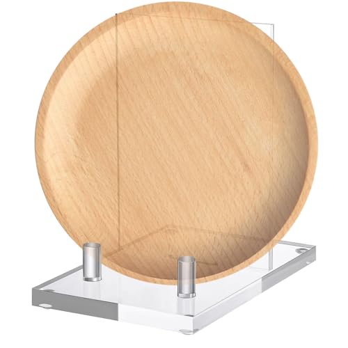 Bokställ i akryl - akryldörr med halkfri matta, 14,5 x 10,0 x 16,8 cm hållare för gratulationskort, för samlarobjekt, konst, kort, kontor,