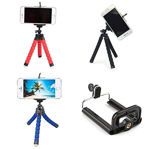 Iluminador Ring Light 26cm Tripé 210cm + Tripé Flexível + Espelho CBRN14316