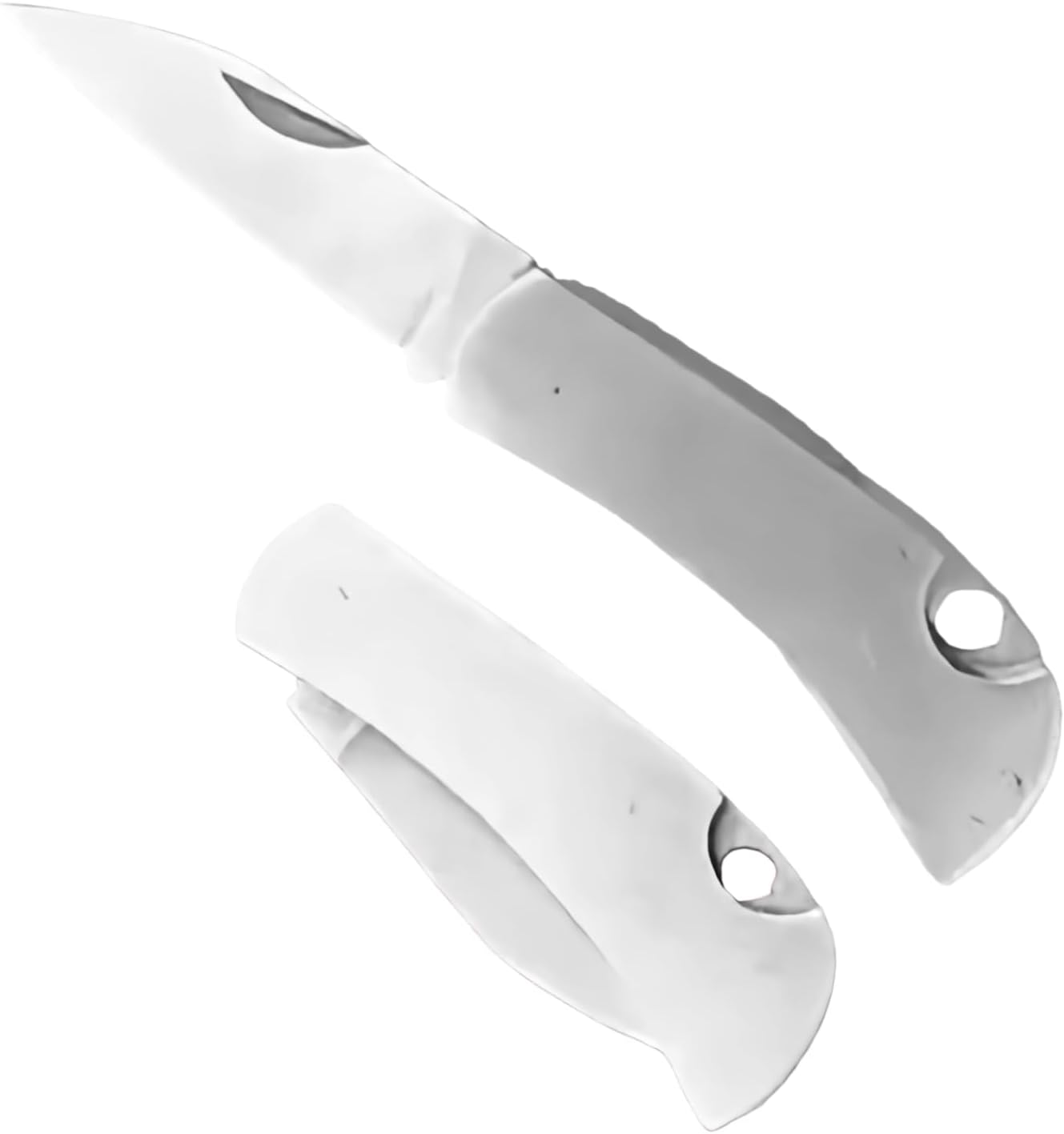 2 PCS Keychain Knife Mini Stainless Steel Pocket Knife Tiny Portable Box Cutter for Everyday Carry Outdoor Tasks Travel Users