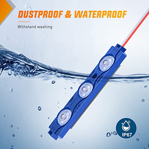 Image of Nilight 8PCS Truck Pickup Bed Light 24LED Blue Cargo Rock Lighting Kits with Switch for Van Off-Road Under Car Side Marker Foot Wells Rail
